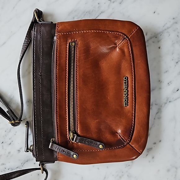 Tignanello brown leather Crossbody Purse - Picture 2 of 7